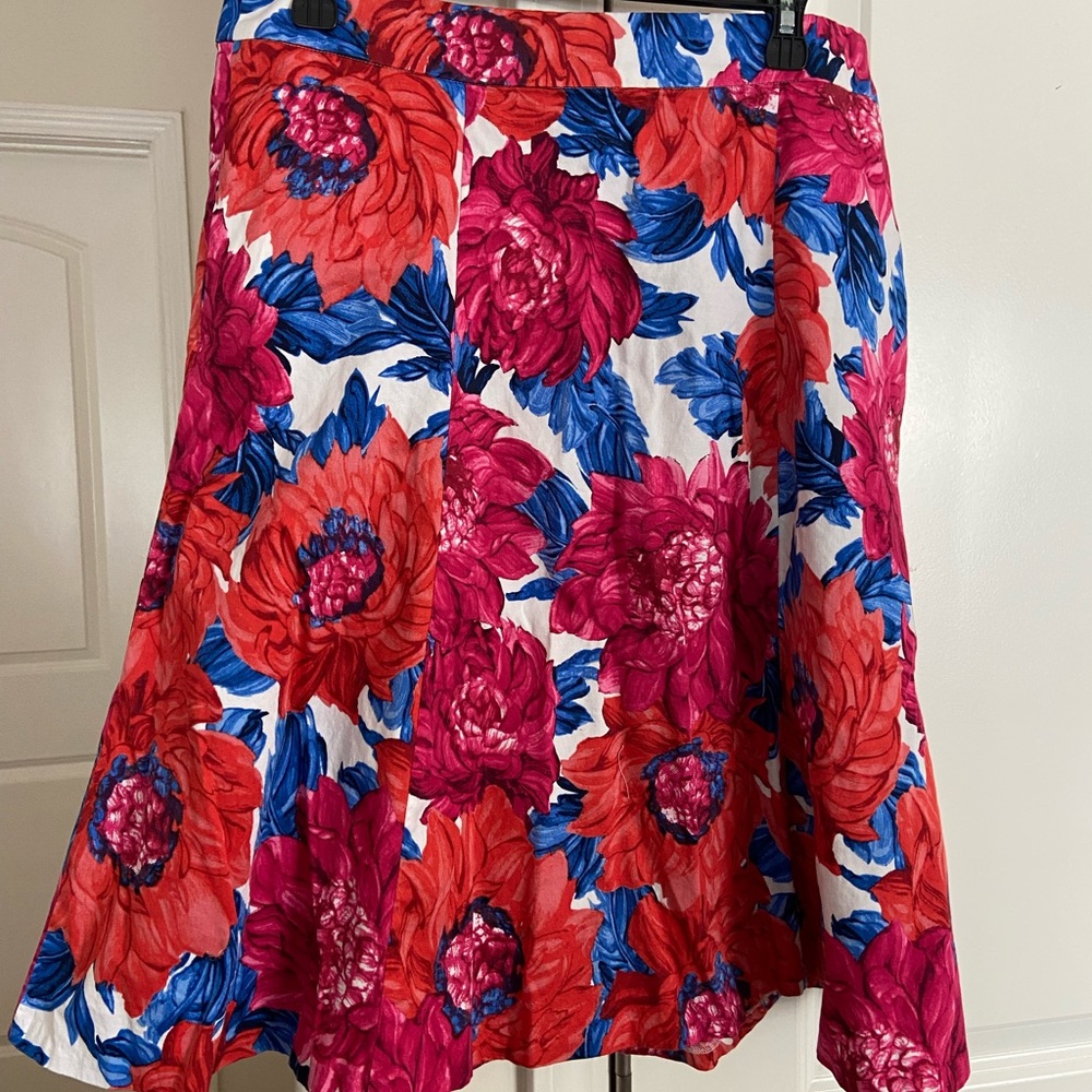 Talbot floral flare skirt